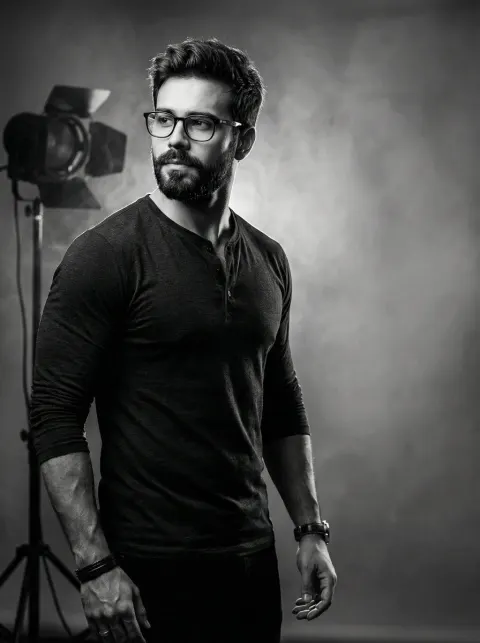 Noir Cinematic Male Portrait