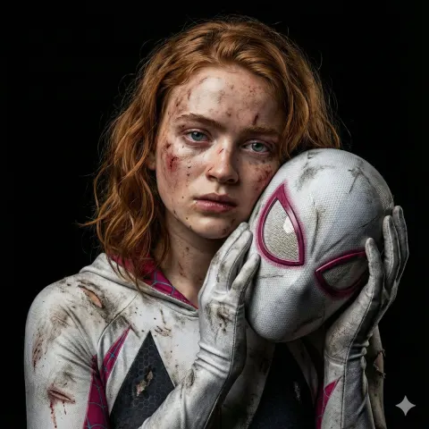 Battle-Scarred Gwen's Tear-Stained Mask
