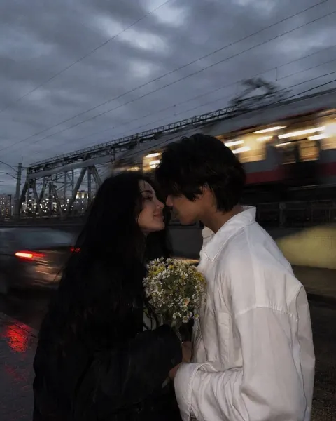 Rainy Evening Railway Romance