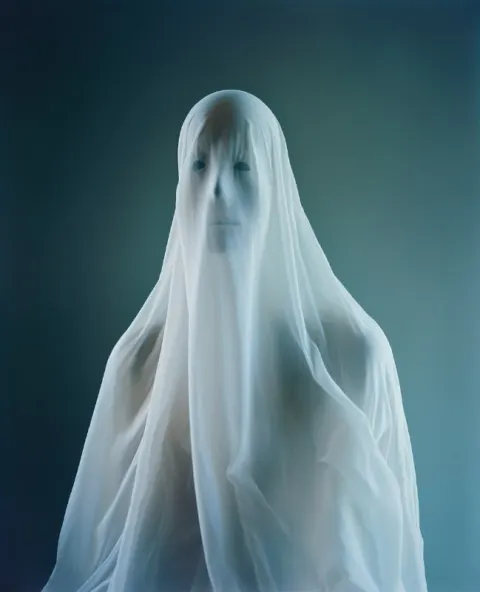 Sheet Ghost Studio Portrait on Medium Format Film