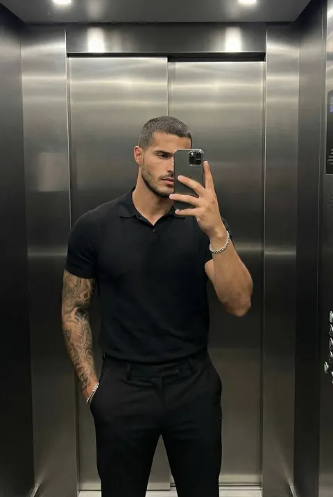Elevator Mirror Selfie Portrait