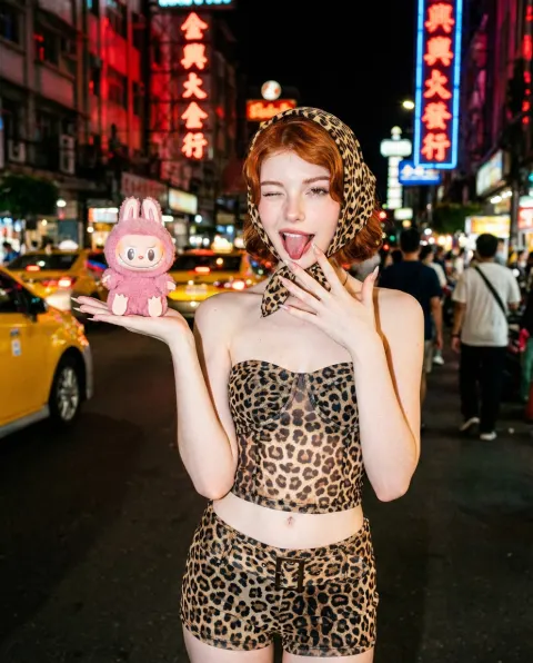 Neon Night Fashion Editorial