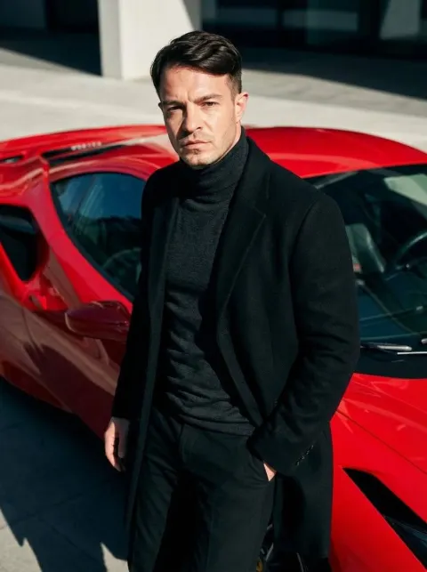 Luxury Red Car Editorial