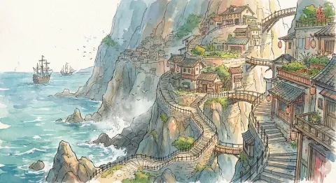 Cliffside Fantasy Seavillage