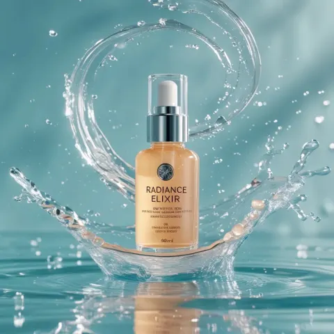 Luxury Skincare Fluid Elegance Orbit
