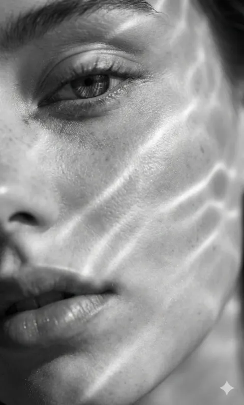 Surreal Monochrome Portrait