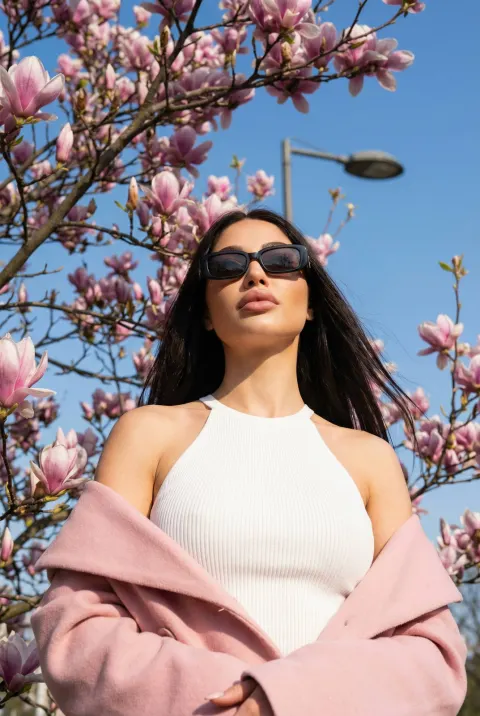 Spring Magnolia Fashion Portrait