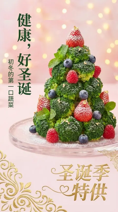 Christmas Tree Dessert Photography