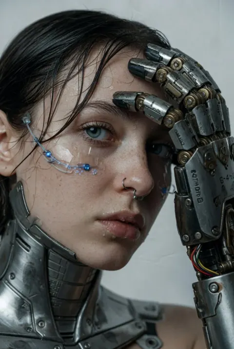 Cyberpunk Girl Prosthetic Portrait