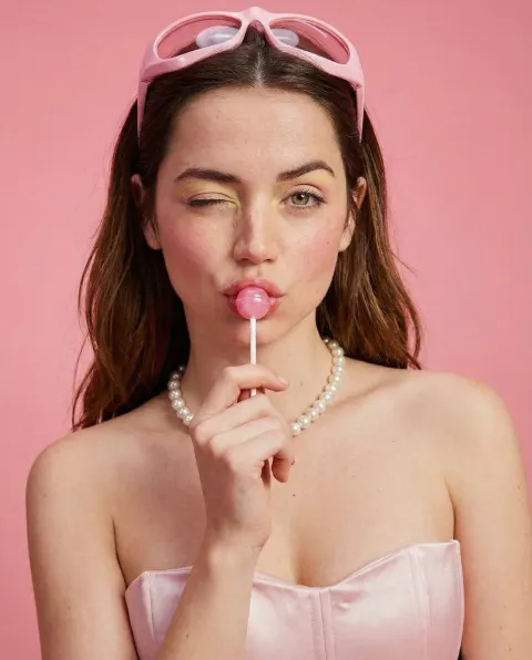 Pink Lollipop Sweetheart Portrait