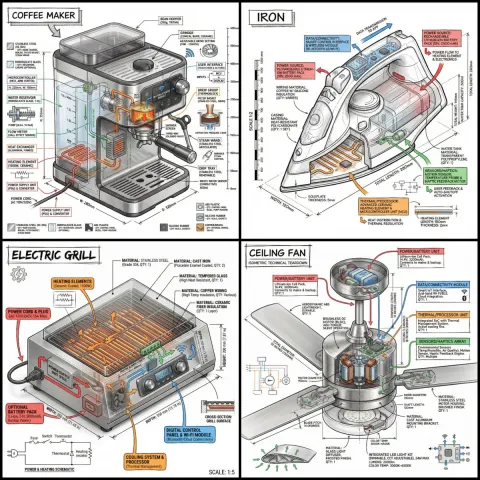 Technical Device Teardown Infographic