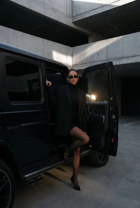 Matte Black Luxury Fashion Editorial