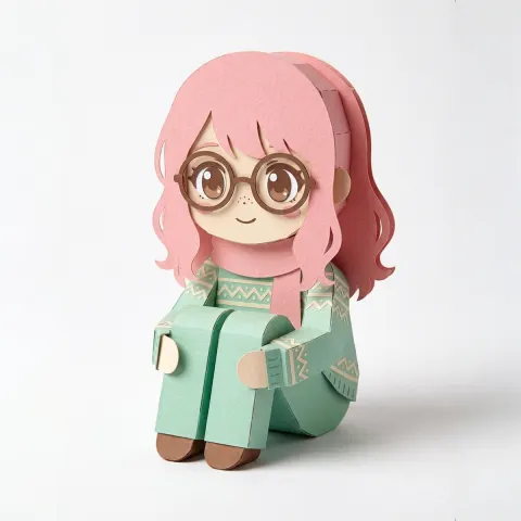 AI Chibi Paper Model Conversion