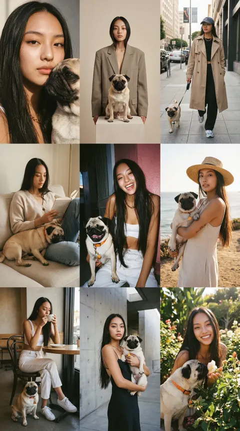 Instagram 3x3 Pet Portrait Grid