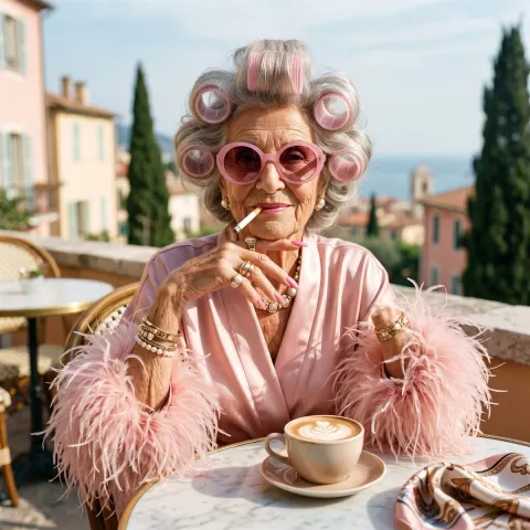 Glamorous Grandma's Luxurious Morning