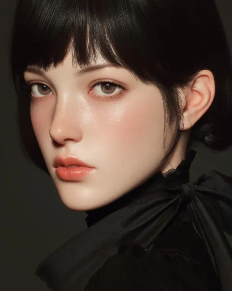 Mysterious Velvet Portrait Render