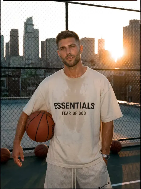 Sunset Rooftop Basketball Fashion
