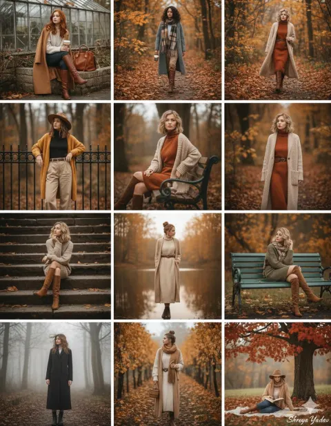 Autumn Fashion Collage Collection