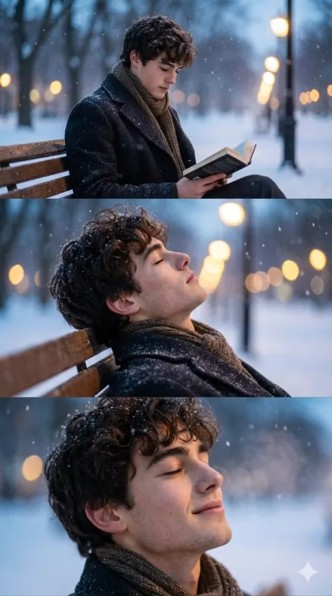 Serene Winter Park Cinematic Portrait