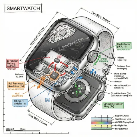 3D Technical Exploded Infographic