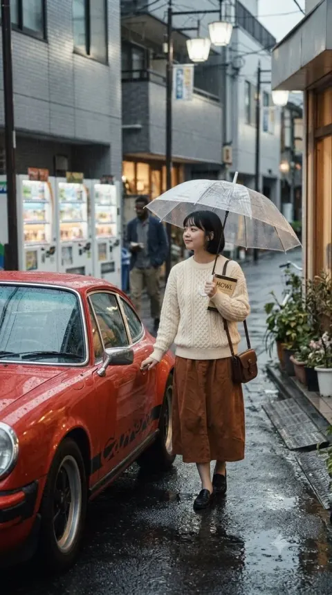 Vintage Korean Beatnik Portrait
