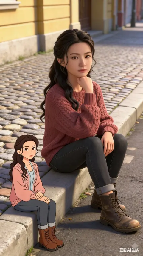 Real Person Meets Cartoon Self