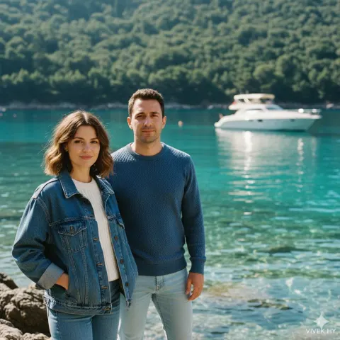 Coastal Couple Travel Portrait