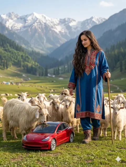 Shepherding Goats with Mini Tesla