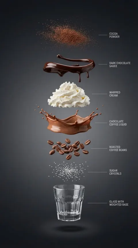 Chocolate Coffee Explosion Deconstruction