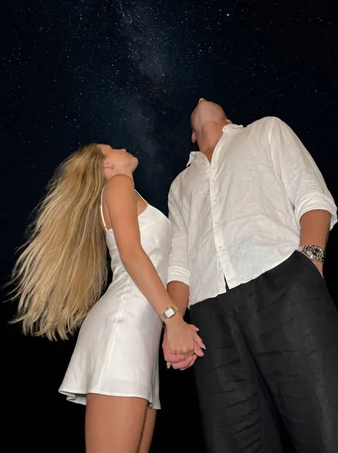 Lovers Under Starlit Sky