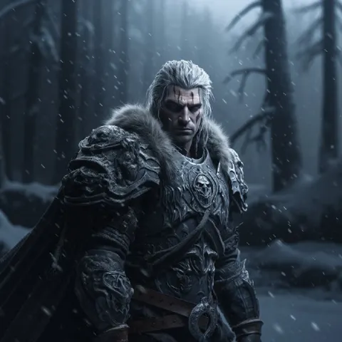 Lich King Portrait With Brooding Gothcore Mood
