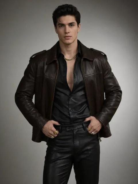 Brooding Leather Fashion Editorial