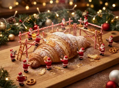 Tiny Santa Croissant Bakery