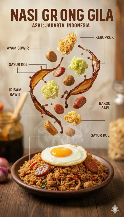 Indonesian Food Infographic Magic