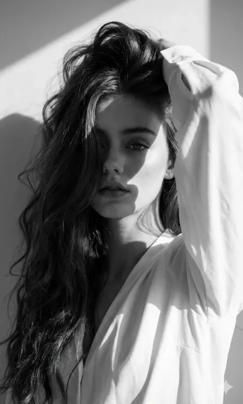 Monochrome High Fashion Portrait