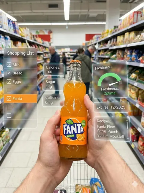 Futuristic AR Grocery Shopping Experience