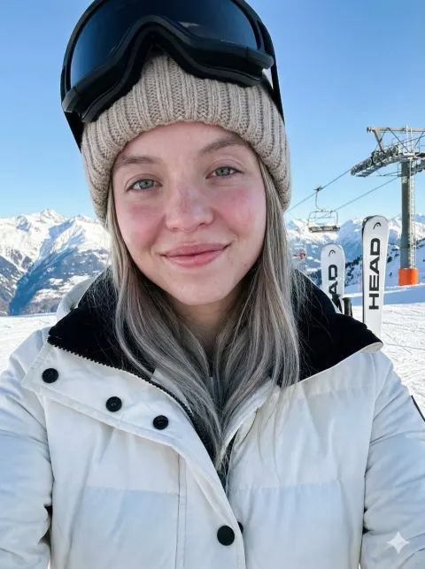 Sydney Sweeney Sunny Ski Selfie