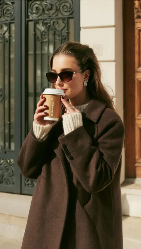 Urban Coffee Fashion Portrait