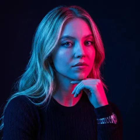Neon Split-Light Portrait Duo