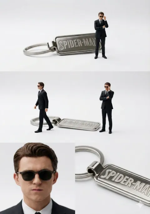 Tiny Bodyguard Guards Keychain Cinematically