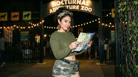 Cool Girl Night Zoo Adventure