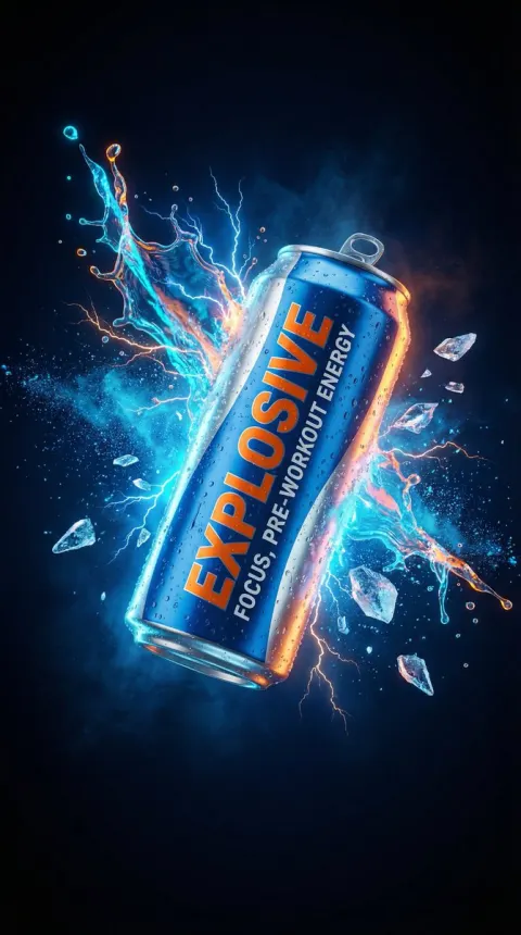 Energy Drink Explosive Commercial Effect