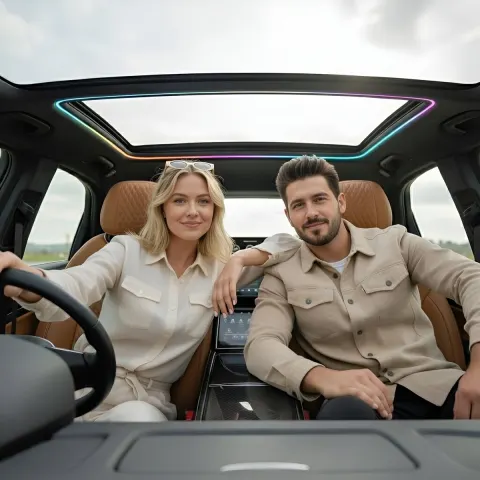 Celebrity Convertible Thumbs Up