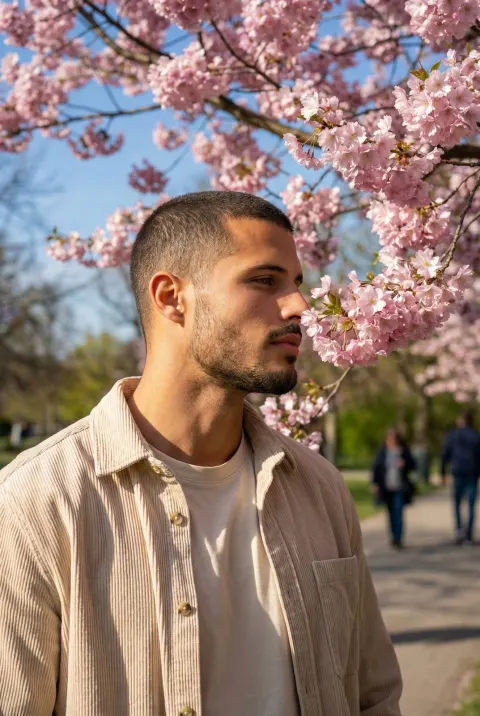 Cherry Blossom Spring Portrait
