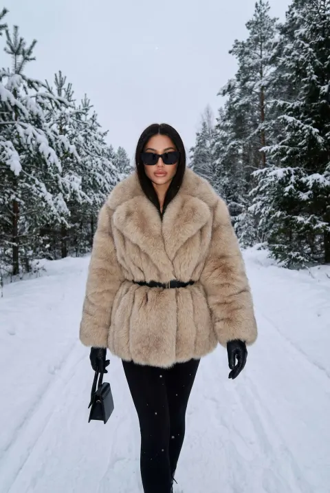 Snow Forest Fur Fashion Walk