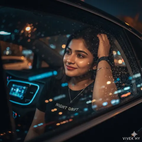 Night Cinematic Car Portrait