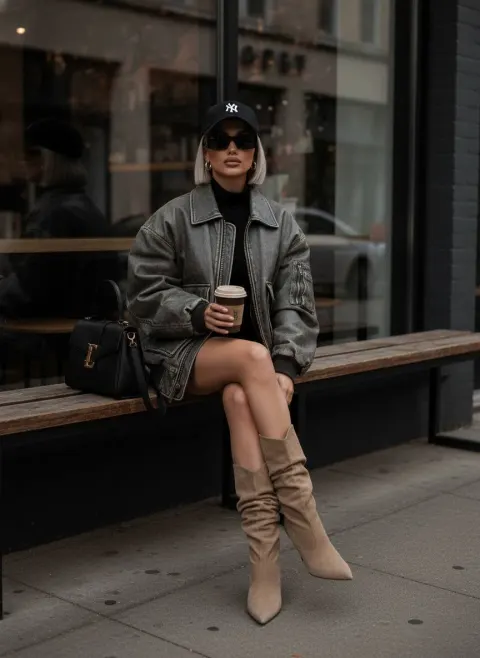 Cafe Street Style Portrait