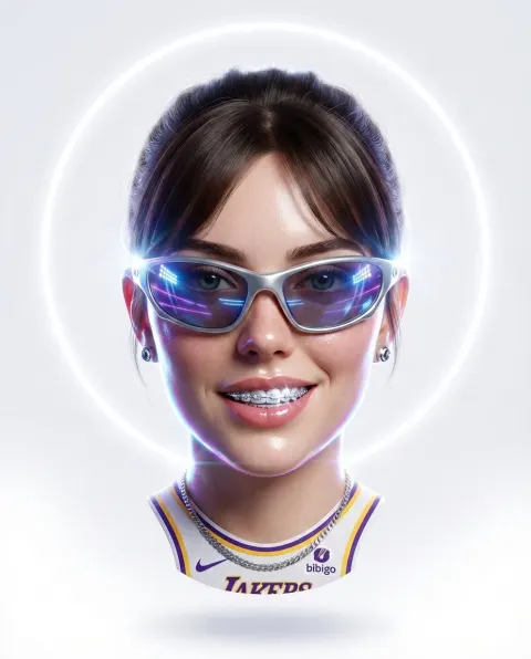 Lakers Champion Floating 3D Portrait
