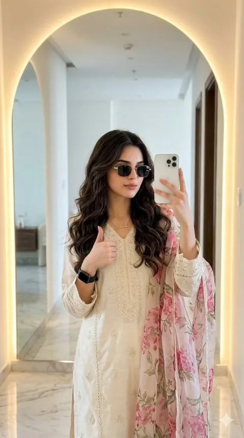 Mirror Selfie Fashion Portrait