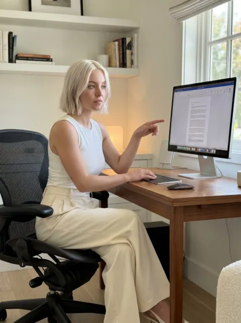Minimalist Home Office Candid